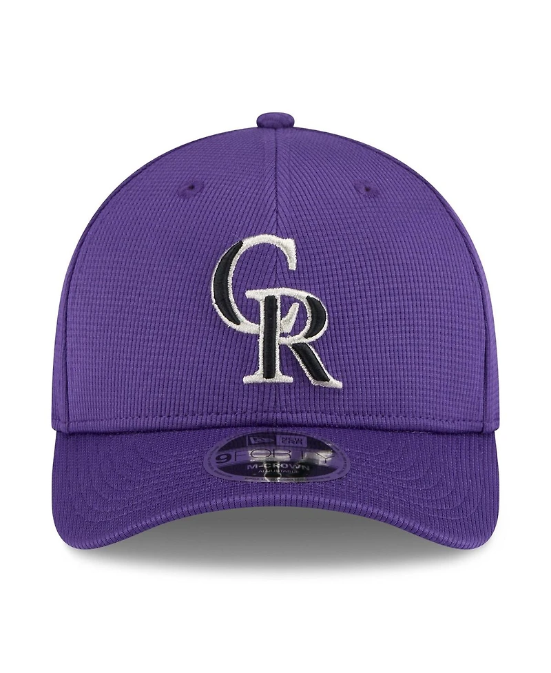 New Era Men's Purple Colorado Rockies 2025 Spring Training 9FORTY Adjustable Hat