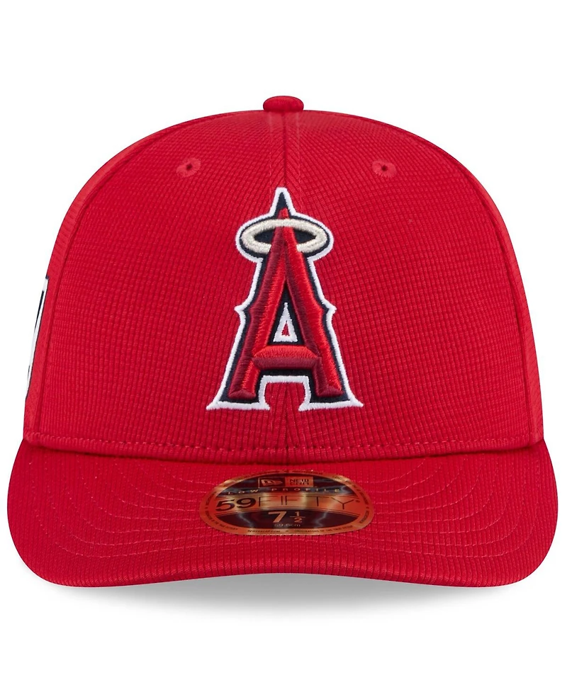 New Era Men's Red Los Angeles Angels 2025 Spring Training Low Profile 59FIFTY Fitted Hat