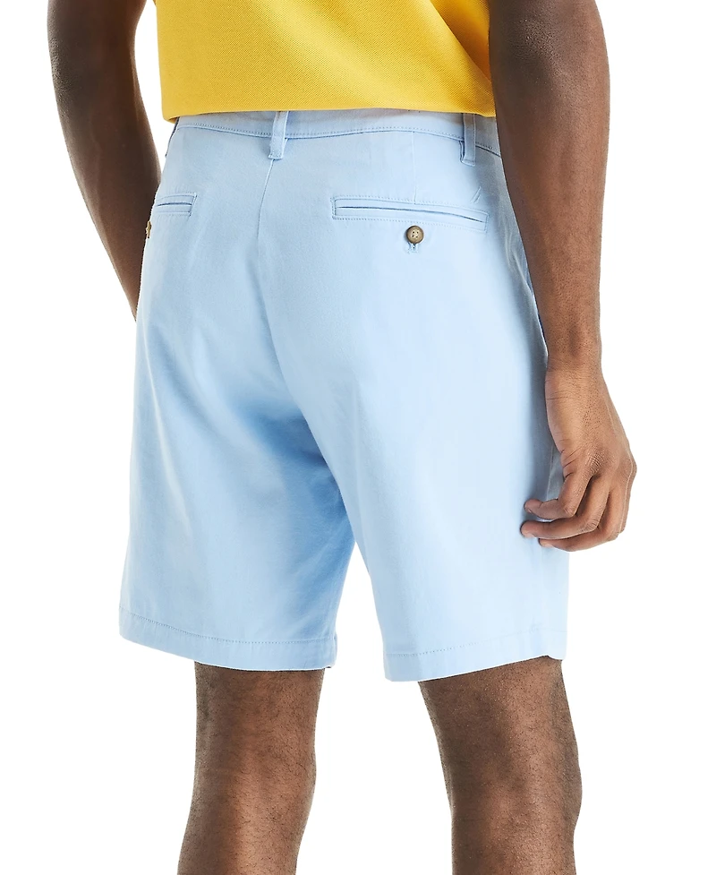 Nautica Men's Solid-Color Stretch-Twill 8.5" Deck Shorts