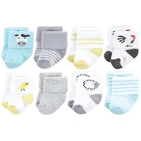 Hudson Baby Baby Boys Hudson Unisex Plush Cotton-Blend Unisex Terry Socks