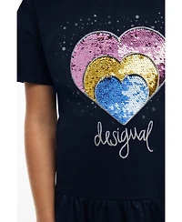 Desigual Girls's Short heart dress