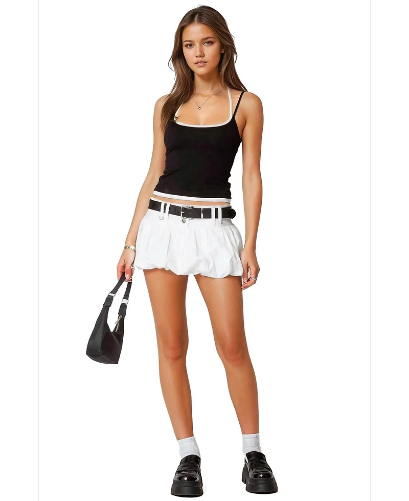 Edikted Womens Emersyn Bubble Mini Skirt