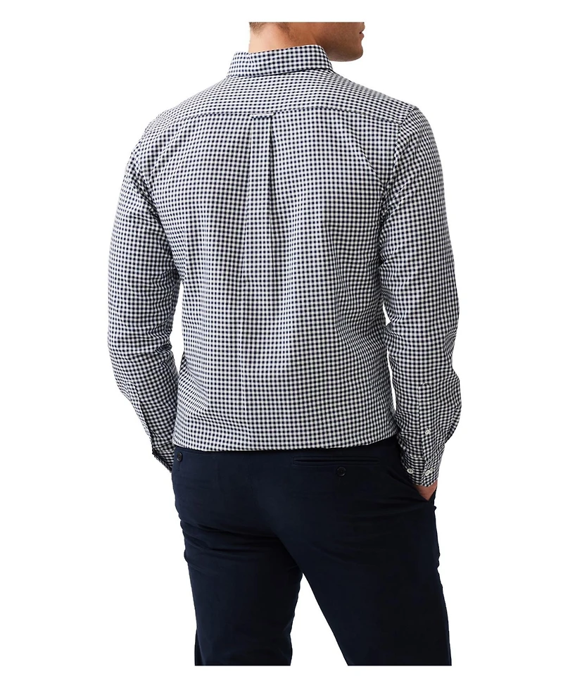 Rodd Gunn Men's Check Oxford Long Sleeve Slim Fit Shirt