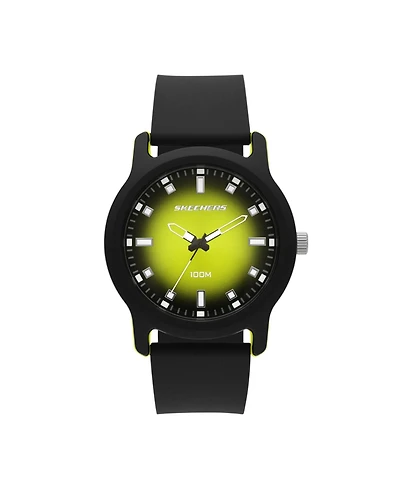 Skechers Men's Ostrom Three-Hand, Black Polycarbonate Watch