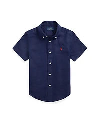 Polo Ralph Lauren Toddler and Little Boys Linen Short-Sleeve Shirt