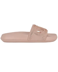 Guess Women's Payca Rhinestone Eva Pool Slide Sandals