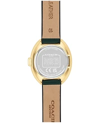 Coach Women's Sammy Green Leather Strap Watch, 22.5mm