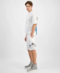 Hugo by Boss Men's Duold Relaxed-Fit Embroidered 8-1/2" Drawstring Shorts