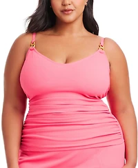 Bleu by Rod Beattie Plus Pique Ole Scoop-Neck Tankini