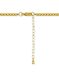 Giani Bernini Polished Bead Link Chain Necklace 16" + 2" extender, 18k gold-plated sterling silver Exclusively at Macy's
