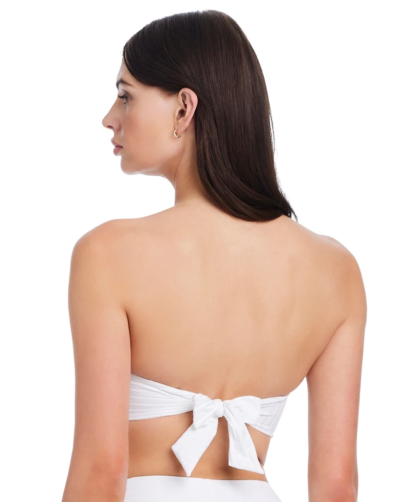 Sanctuary Women's Refresh Rib Bandeau Bikini Top