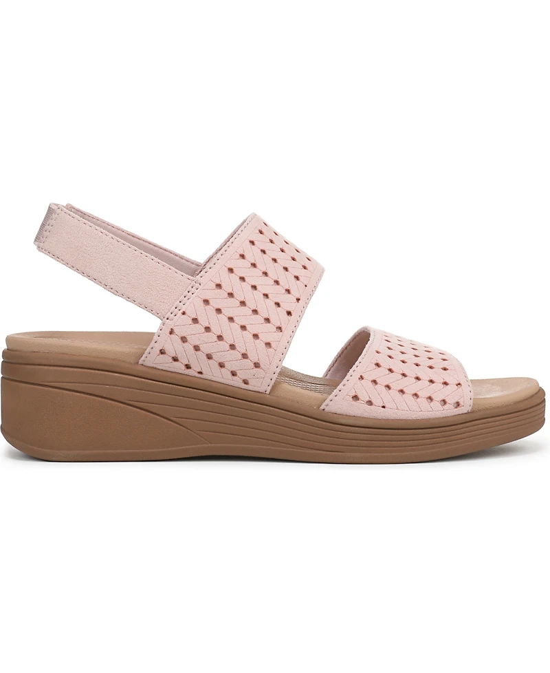 LifeStride Women's Festive Washable Slingback Wedge Sandals