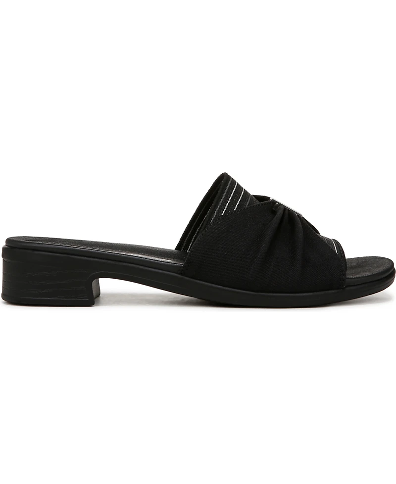 LifeStride Women's Paradise Washable Block Heel Slide Sandals