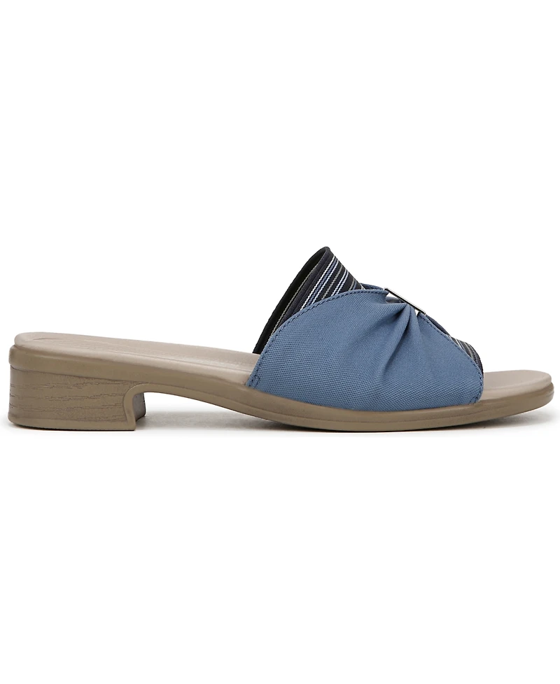 LifeStride Women's Paradise Washable Block Heel Slide Sandals