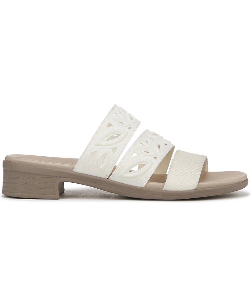 LifeStride Women's Poppy Washable Block Heel Slide Sandals