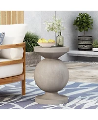 Streamdale Modern Concrete Side Table No Assembly Required, Lightweight & Durable