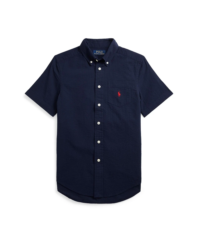 Polo Ralph Lauren Big Boys Seersucker Short-Sleeve Shirt