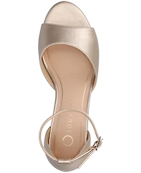Journee Collection Women's Jezzie Peep Toe Kitten Heel Dress Sandals