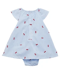 Guess Baby Girls Printed Stretch Poplin Bodysuit Dress