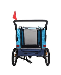 Outdoor Heavy Duty Foldable Utility Pet Stroller Dog Carriers Bicycle Trailer