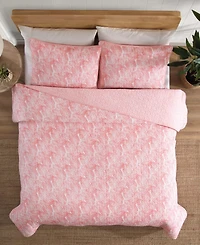 Closeout! Tommy Bahama Home Distressed Water Leaves 3-Pc. Quilt Set