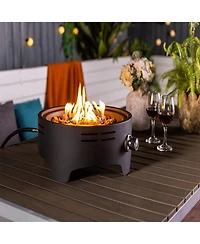 Streamdale 15 inch Outdoor Portable Propane Fire Pit, Tabletop Fire Pit with Quick Connect Regulator