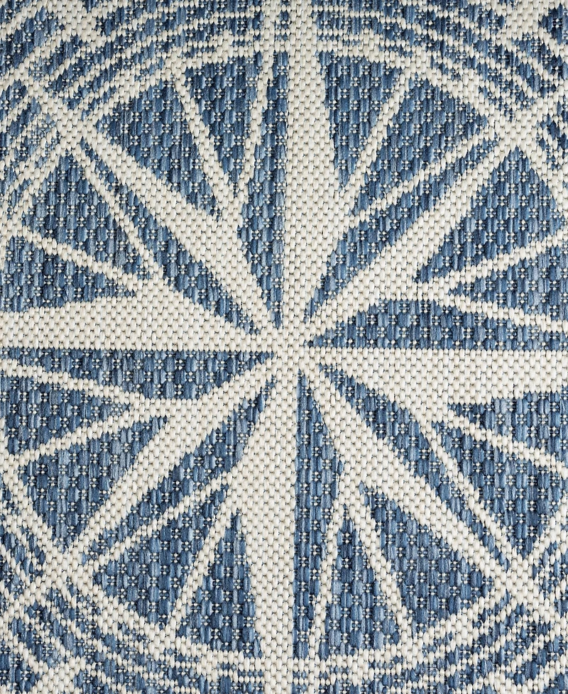 Lr Home Shoreline Srl-871 5'3''x5'3'' Round Outdoor Area Rug