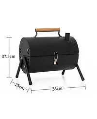 Streamdale Portable Charcoal Grill Tabletop, Outdoor Cooking, Durable Steel
