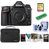 Nikon Nikon D780 Fx-Format Dslr Camera Body Only Bundle with Bag, 64GB Card, Pc Software Pack and Accessories