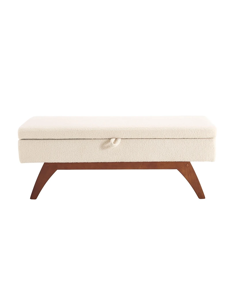 Streamdale Teddy wool fabric, solid wood feet for solid weighing