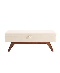 Streamdale Teddy wool fabric, solid wood feet for solid weighing