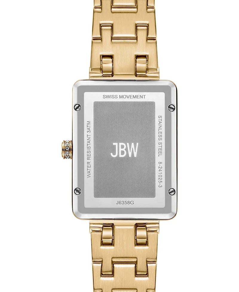 Jbw Women's Mink Diamond Gold-Plated Stainless-Steel Watch