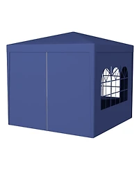 Streamdale 10'x10' Party Tent Outdoor Heavy Duty Gazebo Wedding Canopy + 4 Removable Walls, Blue