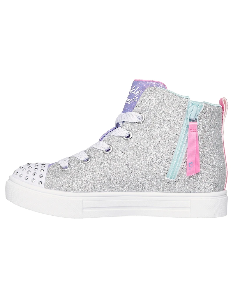 Skechers Little Girls Twinkle Toes: Twinkle Sparks - Stellar Star High-Top Light-Up Casual Sneakers from Finish Line