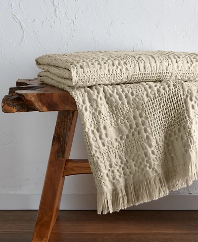 Oake Mixed Waffle Throw, 50" x 60", Exclusively at Macy's