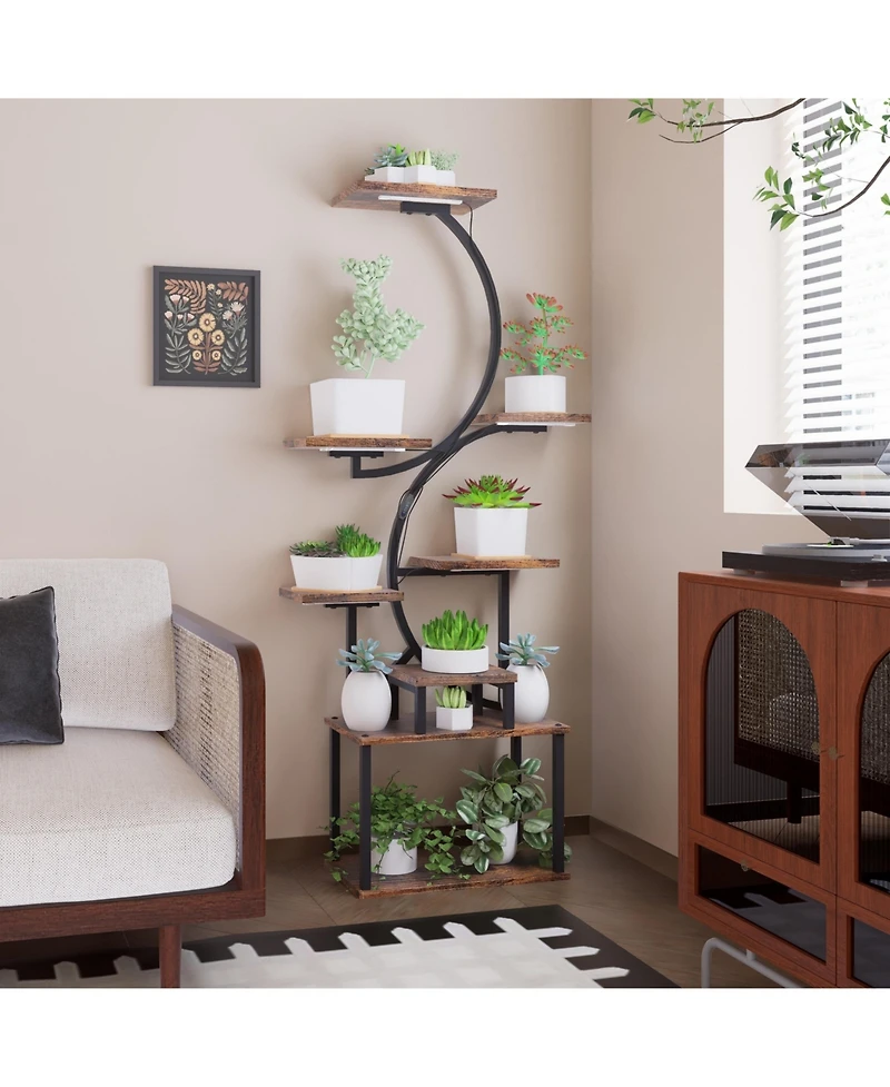 8-Tier Plant Stand with Grow Lights (Dimmable