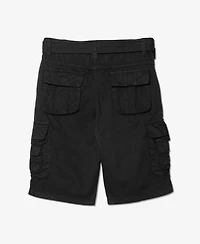 Boy's Belted Twill Cargo Shorts, 8-18