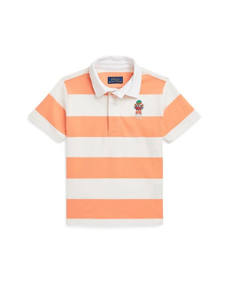 Polo Ralph Lauren Toddler and Little Boys Polo Bear Short-Sleeve Rugby Shirt