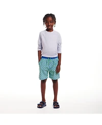 Toddler/Child Boys Green Geo Print Swim Trunk
