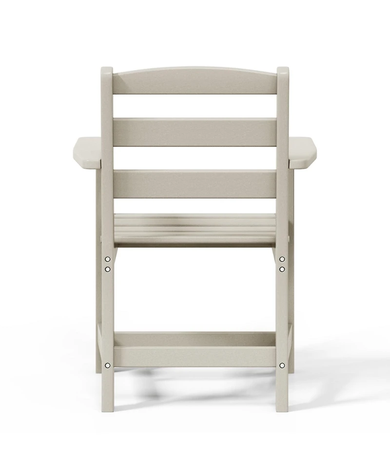 Outdoor Hdpe Patio Classic Dining Arm Chair