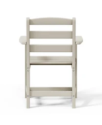 Outdoor Hdpe Patio Classic Dining Arm Chair