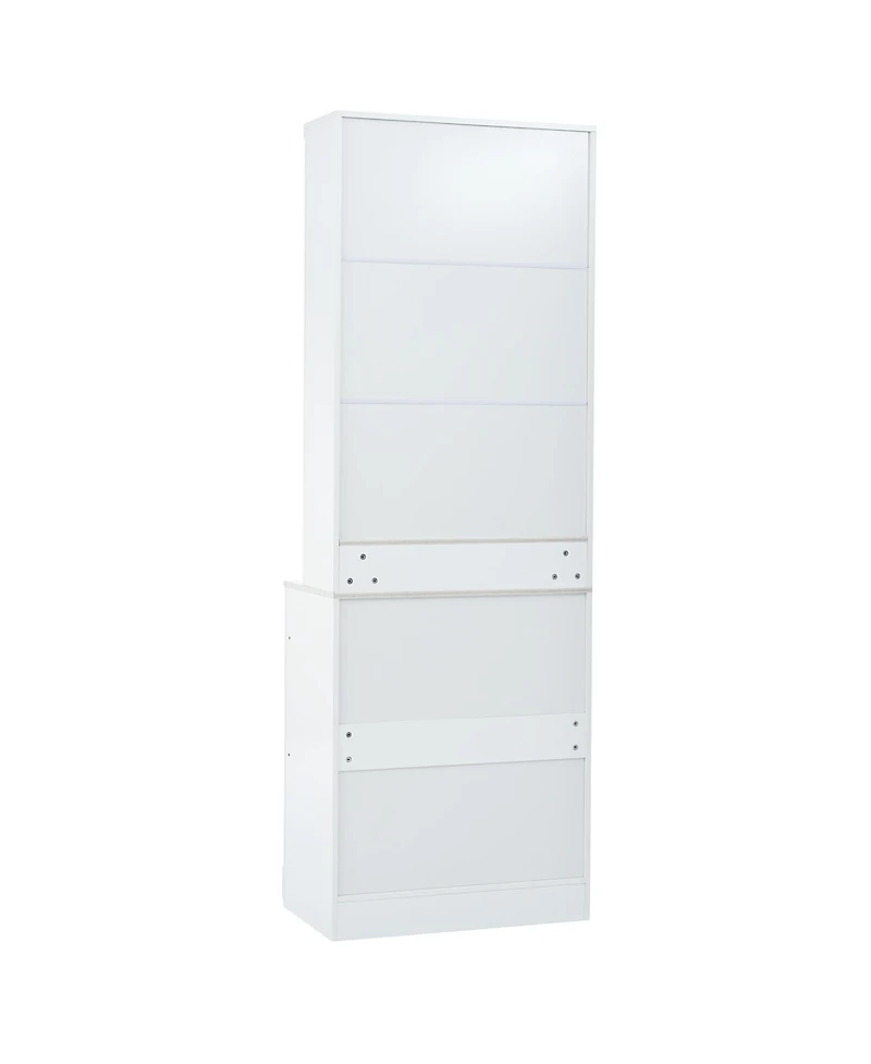 Streamdale 83.7" Tall Kitchen Pantry with Faux Marble Top and Drawers