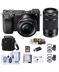 Sony Sony Alpha a6100 Mirrorless Camera with 16-50mm + 55-210mm Lenses