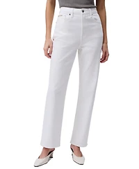 Calvin Klein Jeans Women's High-Rise Straight-Leg Stretch Denim