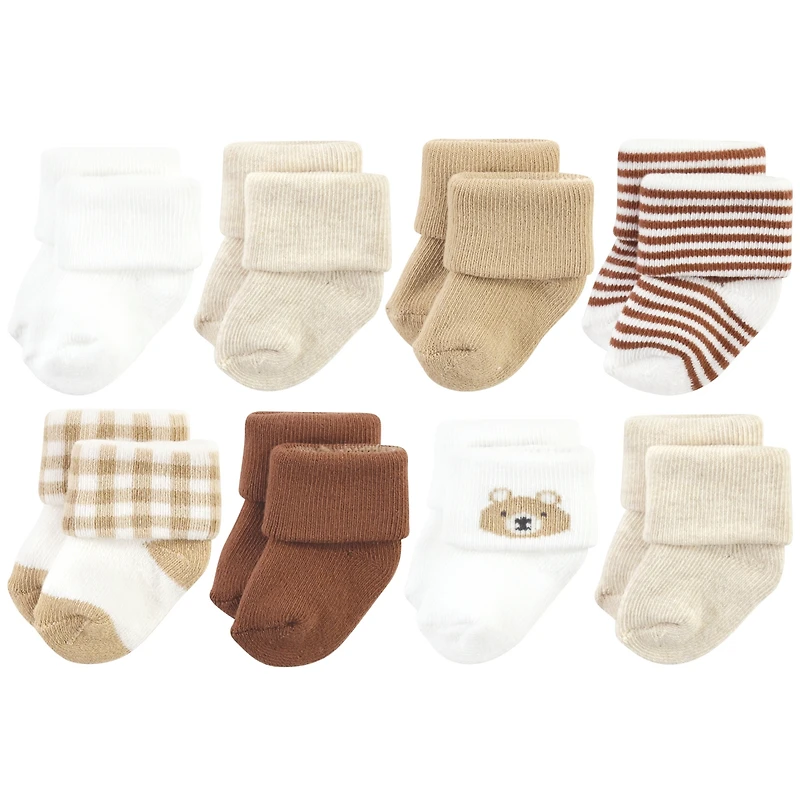Hudson Baby Baby Boys Hudson Gentle Cotton-Blend Newborn & Terry Footwear
