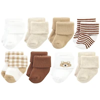 Hudson Baby Baby Boys Hudson Gentle Cotton-Blend Newborn & Terry Footwear