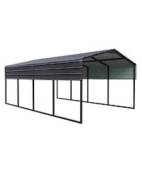 Streamdale 12x20 Ft Metal Carport,Heavy Duty Canopy Galvanized Steel Outdoor Garage for Snow,Waterproof Car Shelter