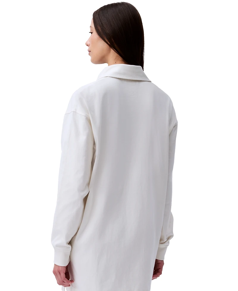 Calvin Klein Jeans Women's Long-Sleeve Rugby Polo Dress