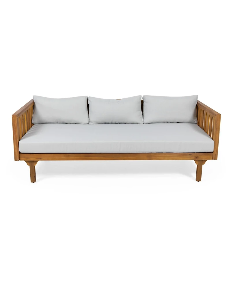 Streamdale Stunning Acacia Wood Daybed with Water-Resistant Cushions