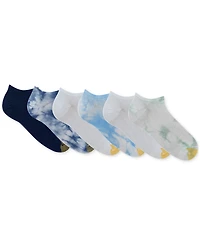 Gold Toe Women's 6-Pk. Tie-Dyed PerfectFit Liner Socks